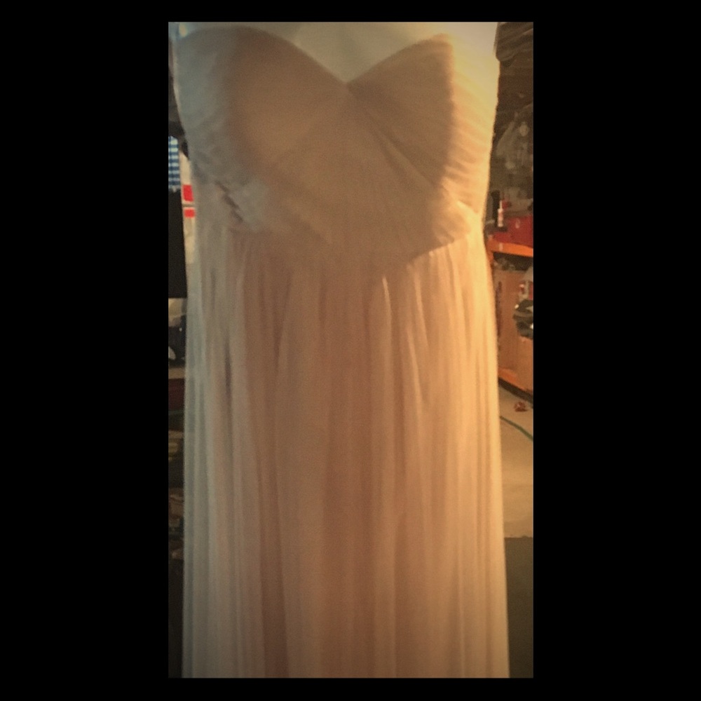 Anthropologie Cream Maxi Dress